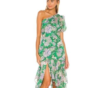 Green Lilac Multi Floral One Santorni Dress
